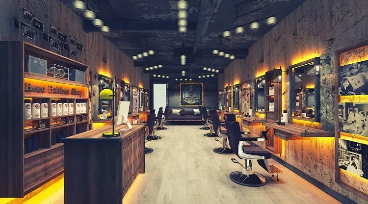 Một số mẫu thiết kế barber shop theo phong cách cổ điển 3