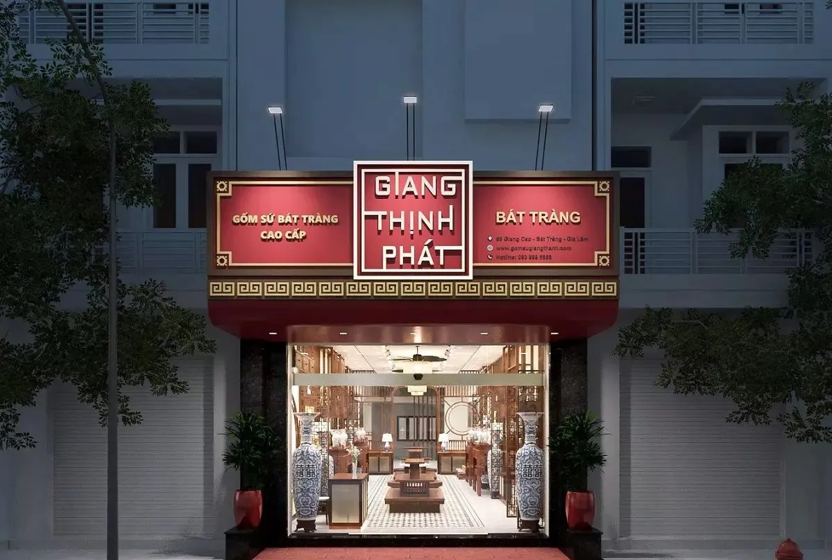 Một số mẫu thiết kế cửa hàng gốm sứ theo phong cách vintage 2