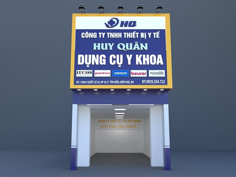 Lưu ý khi thiết kế cửa hàng thiết bị y tế