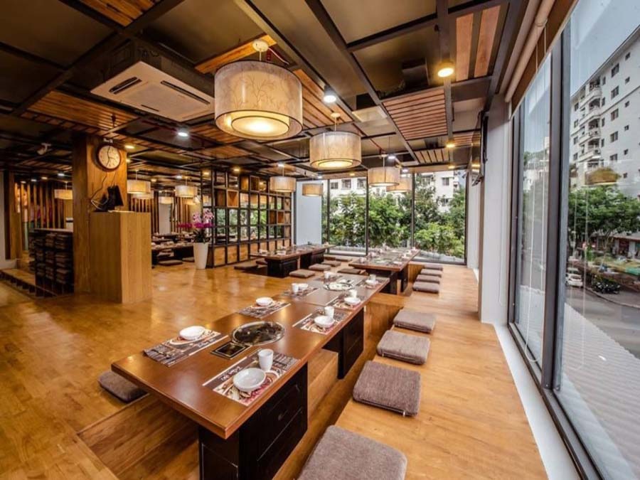 Mẫu thiết kế nhà hàng Hàn Quốc đẹp và ấn tượng 2