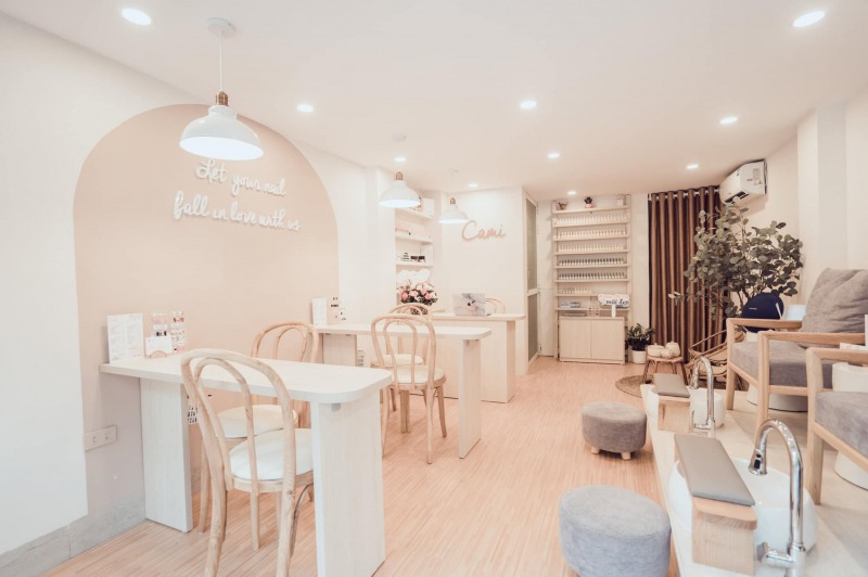 Mẫu tiệm nail pastel nhẹ nhàng 1