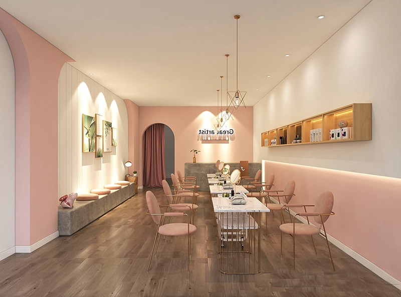 Mẫu tiệm nail pastel nhẹ nhàng 2