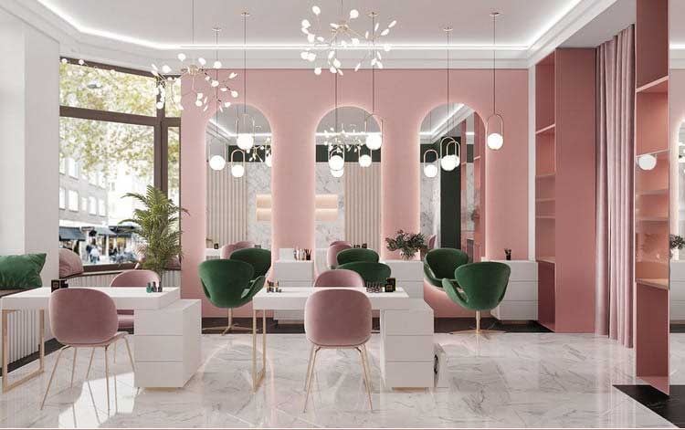 Mẫu tiệm nail decor sáng tạo theo concept riêng 1