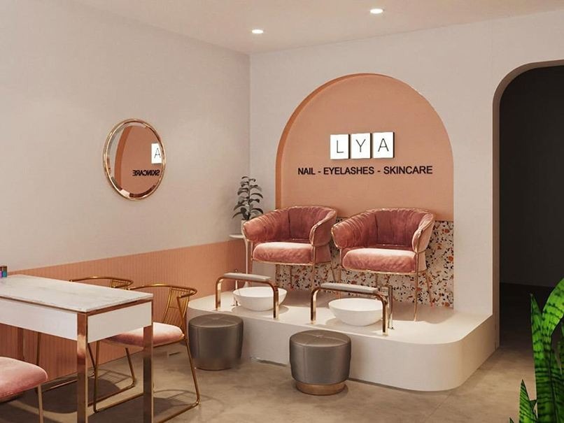 Mẫu tiệm nail decor sáng tạo theo concept riêng 2