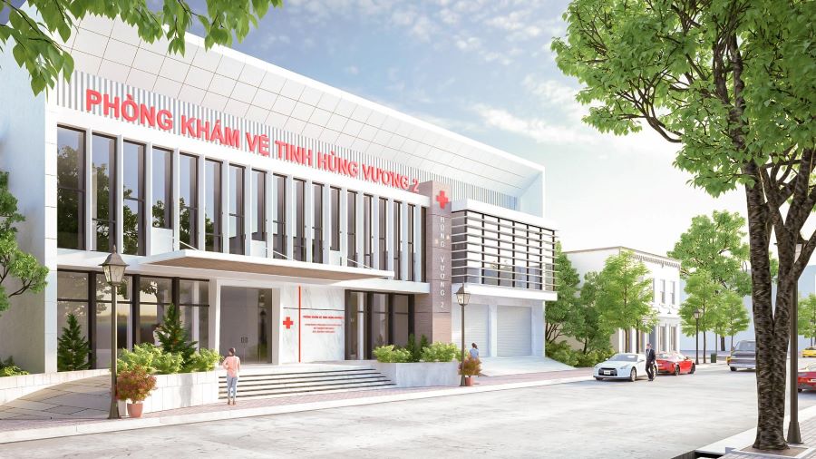Không gian phòng khám hài hòa thiên nhiên với vườn tường đứng và tiểu cảnh Không gian phòng khám hài hòa thiên nhiên với vườn tường đứng và tiểu cảnh