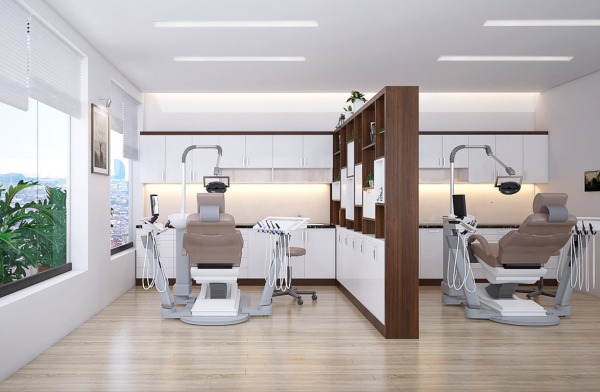 Thiết kế phòng khám nha khoa cao cấp với nội thất sang trọng và công nghệ hiện đại 3