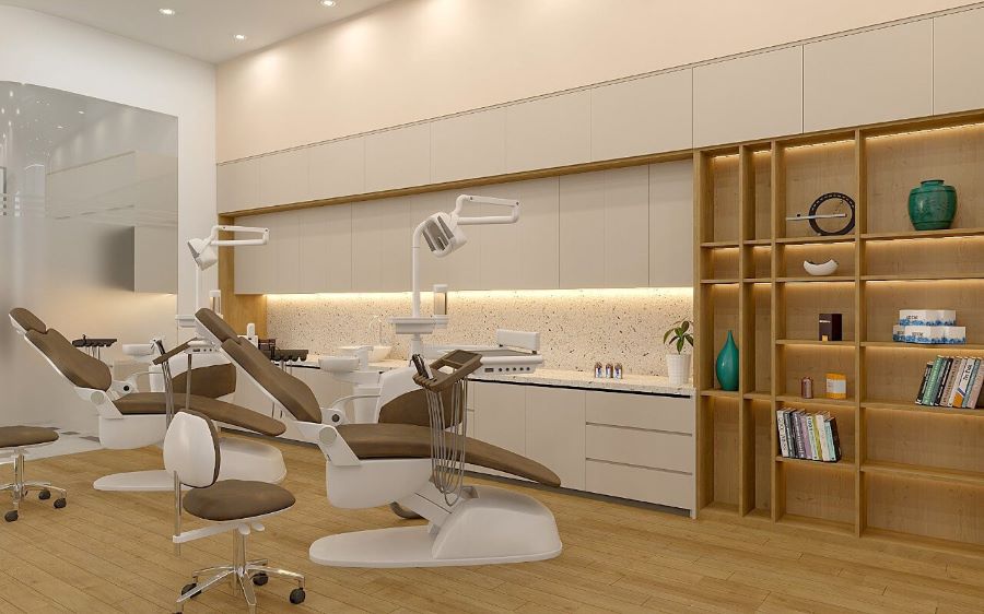 Thiết kế phòng khám nha khoa cao cấp với nội thất sang trọng và công nghệ hiện đại 1