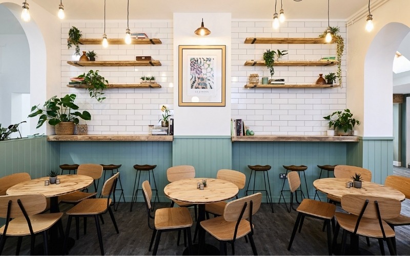 Mẫu thiết kế quán cafe nhỏ phong cách hiện đại 1