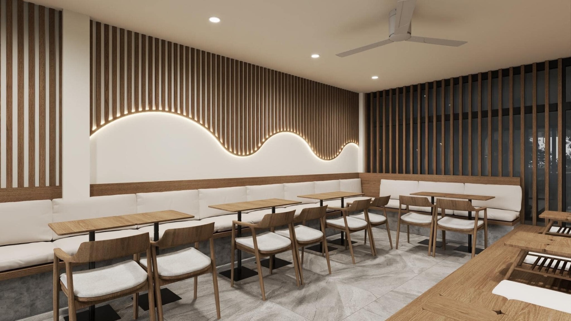 Mẫu thiết kế quán cafe nhỏ đẹp phong cách hiện đại