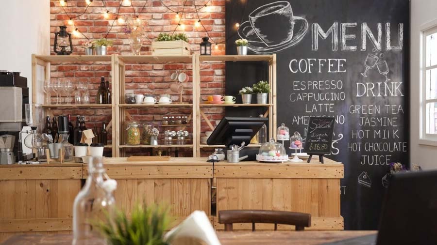 Mẫu thiết kế quán cafe nhỏ phong cách hiện đại 3
