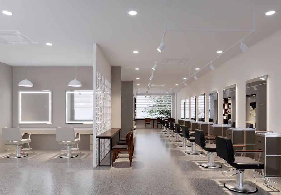 Chi phí thiết kế và thi công nội thất salon tóc cần biết