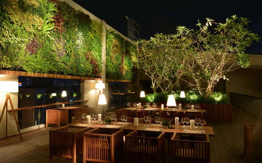 Mẫu thiết kế nhà hàng sân vườn phong cách Á Đông Mẫu thiết kế nhà hàng sân vườn phong cách Á Đông