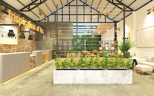 Gợi ý mẫu thiết kế quán cafe 40m2 đẹp, thu hút giới trẻ 2 Gợi ý mẫu thiết kế quán cafe 40m2 đẹp, thu hút giới trẻ 2