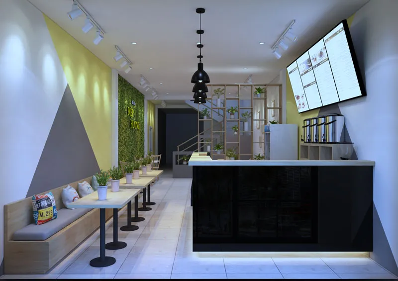 Gợi ý mẫu thiết kế quán cafe 40m2 đẹp, thu hút giới trẻ 5 Gợi ý mẫu thiết kế quán cafe 40m2 đẹp, thu hút giới trẻ 5