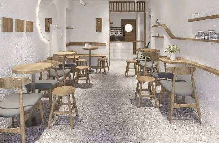 Mẫu thiết kế quán cafe 15m2 theo phong cách Bắc Âu 1