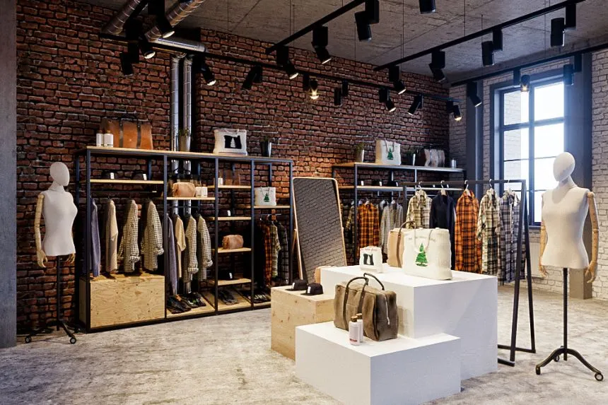 Mẫu thiết kế shop quần áo Hàn Quốc theo phong cách Vintage Hàn - Mẫu 9