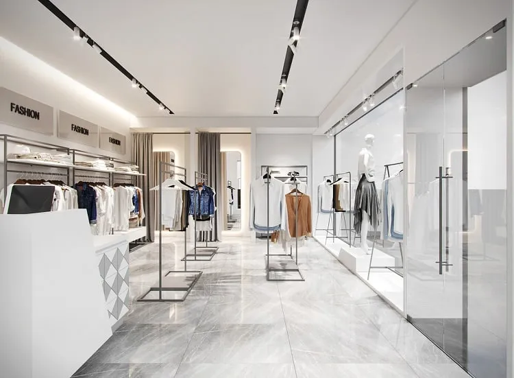 Mẫu thiết kế shop quần áo Hàn Quốc theo phong cách tối giản Minimal - Mẫu 3