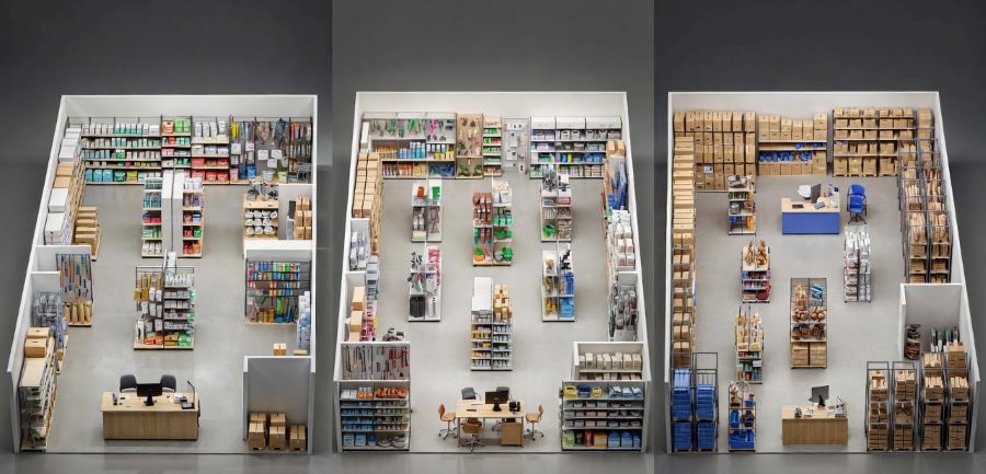 Bố trí mặt bằng cửa hàng vật tư nông nghiệp hiệu quả