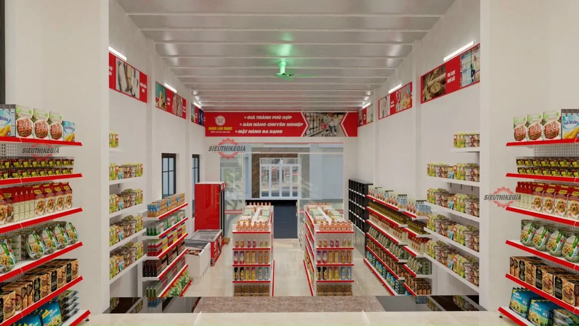 Gia Long gợi ý một số mẫu thiết kế siêu thị mini 100m2 đẹp và tối ưu chi phí 4