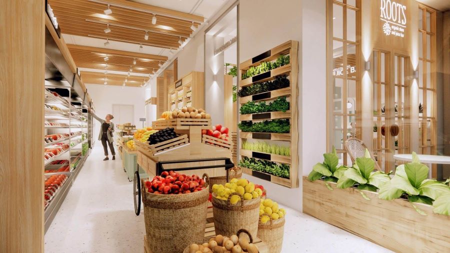 Gia Long gợi ý một số mẫu thiết kế siêu thị mini 100m2 đẹp và tối ưu chi phí 1