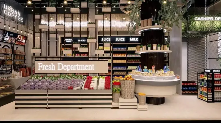 Tiêu chuẩn thiết kế siêu thị mini 100m2