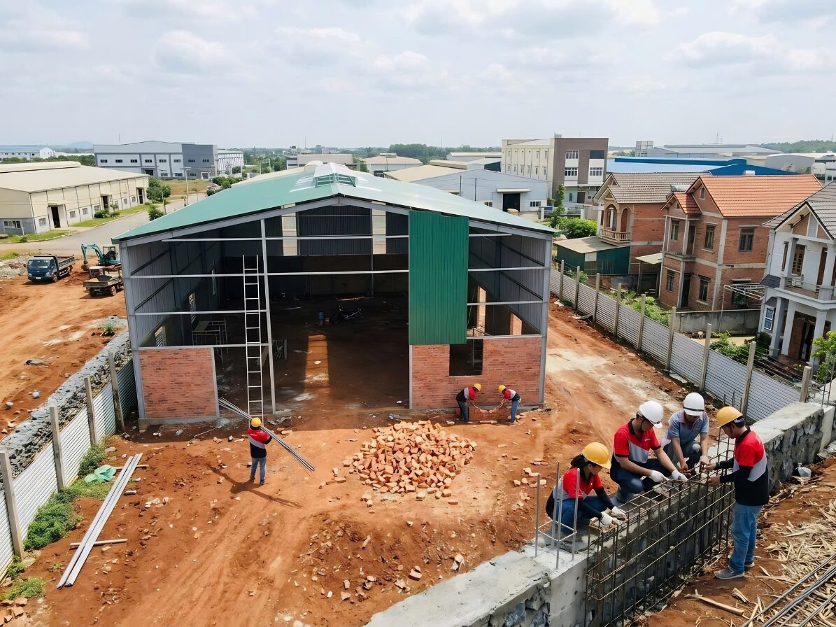 Dịch vụ thi công nhà xưởng trọn gói - Báo giá mới nhất 2026