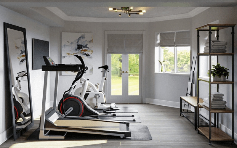 Các mẫu thiết kế phòng tập gym tại nhà - Mẫu 9