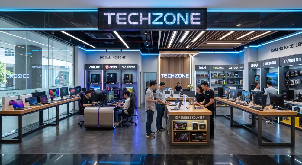 Tổng hợp mẫu thiết kế showroom máy tính trên 70m2 - 2