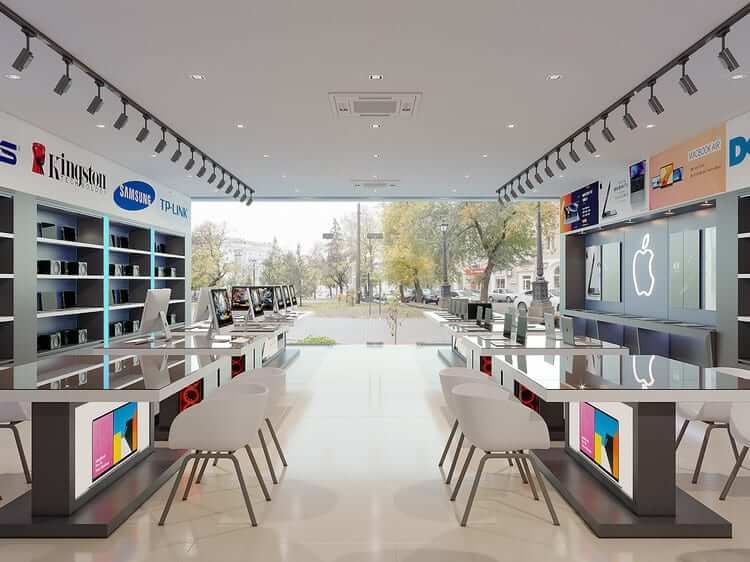Tổng hợp mẫu thiết kế showroom máy tính dưới 70m2 - 7