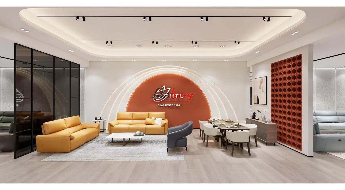 Showroom HTL được Gia Long thiết kế thi công showrom Hà Nội Showroom HTL được Gia Long thiết kế thi công showrom Hà Nội