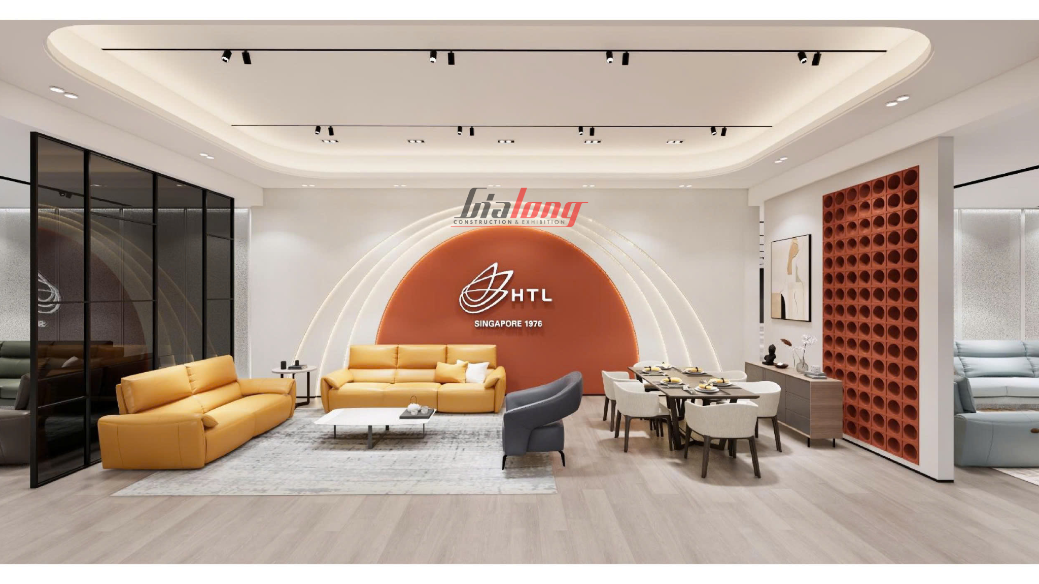 HTL - Showroom được thi công hoàn thiện bởi Gia Long - HTL - Showroom completed by Gia Long