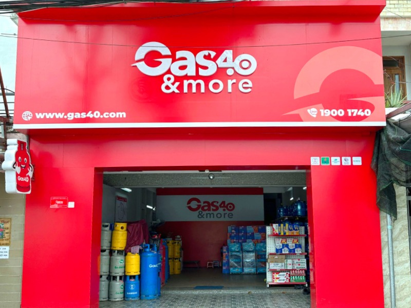 thiết kế cửa hàng gas