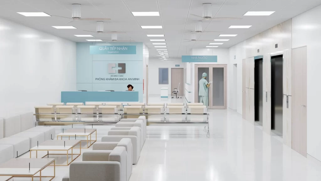 thiết kế phòng khám đa khoa