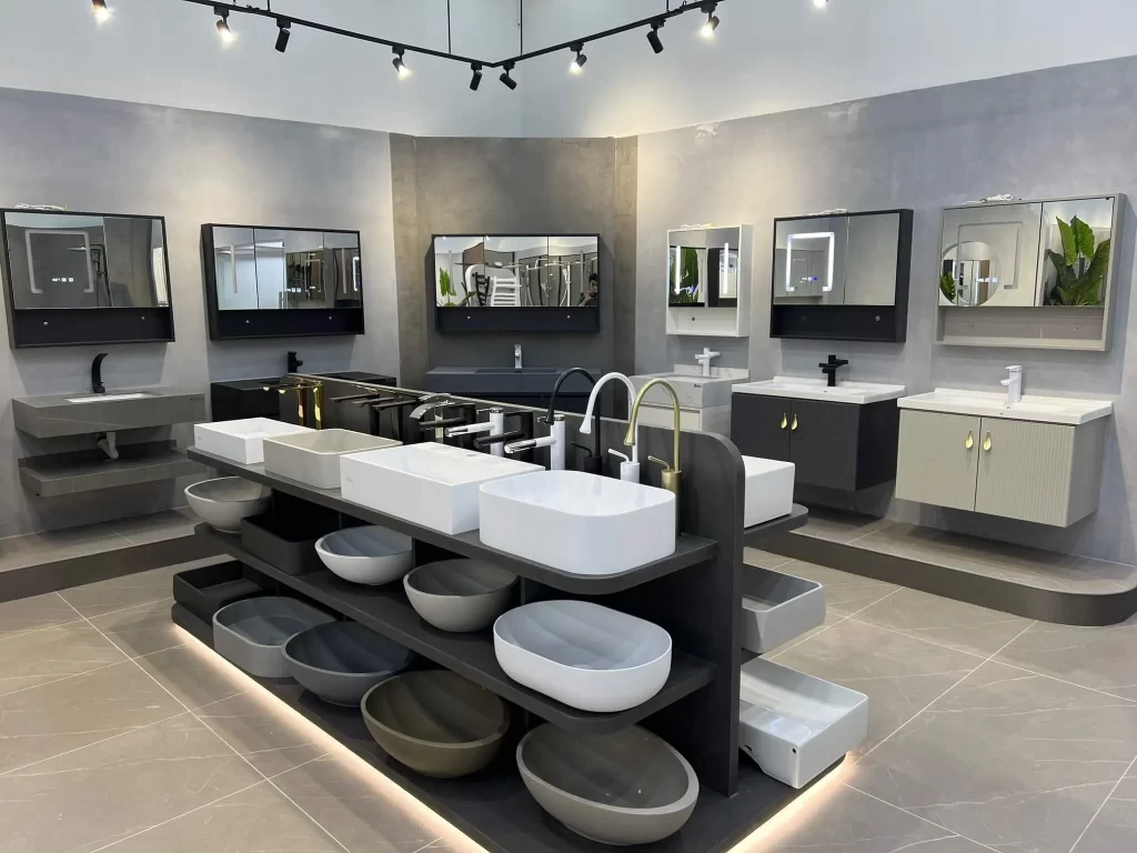 mẫu thiết kế showroom thiết bị vệ sinh đẹp
