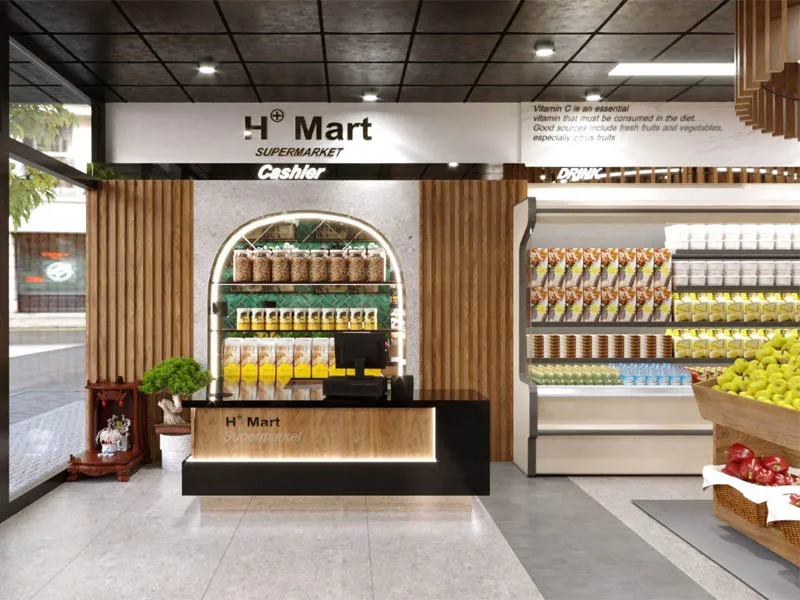 Bộ sưu tập 20+ mẫu thiết kế siêu thị mini 200m2 đẹp